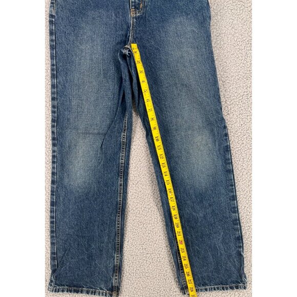 Arizona Jeans Relaxed Youth Boys Dark Wash Denim Jeans Size 16 Regular - Picture 7 of 11
